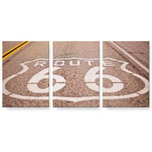 アートパネル 3連 3枚セット 絵 絵画 飾り igsticker 594mmx420mm A2 フォト 壁掛け 木枠 インテリア おしゃれ 023754 道路 写真 風景