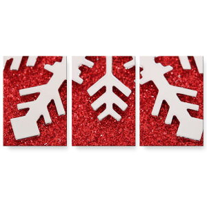 アートパネル 絵 絵画 飾り 選べるサイズ 594×841mm A1 3枚セット セット物 モダン 玄関 写真 フォト インテリア おしゃれ 025859 雪 結晶 クリスマス