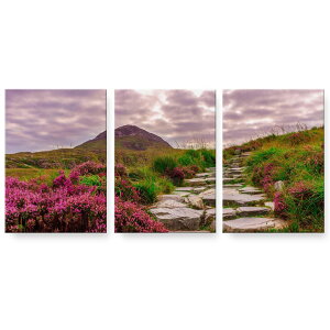 アートパネル 絵 絵画 飾り 選べるサイズ 594×841mm A1 3枚セット セット物 モダン 玄関 写真 フォト インテリア おしゃれ 026037 花 景色 石