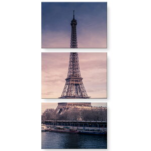 アートパネル 絵 絵画 飾り 選べるサイズ 594×841mm A1 3枚セットB セット物 モダン 玄関 写真 フォト インテリア おしゃれ エッフェル塔 パリ 032825