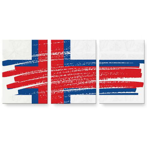 アートパネル 絵 絵画 飾り 選べるサイズ 594×841mm A1 3枚セット セット物 モダン 玄関 写真 フォト インテリア おしゃれ 018446 国旗 faroe-islands フェロー諸島