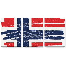 アートパネル 3連 3枚セット 絵 絵画 飾り igsticker 594mmx420mm A2 フォト 壁掛け 木枠 インテリア おしゃれ 018528 国旗 norway ノルウェー