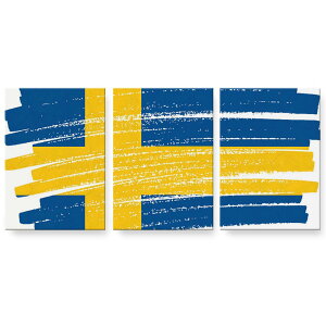 アートパネル 絵 絵画 飾り 選べるサイズ 594×841mm A1 3枚セット セット物 モダン 玄関 写真 フォト インテリア おしゃれ 018572 国旗 sweden スウェーデン