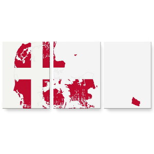 アートパネル 3連 3枚セット 絵 絵画 飾り igsticker 594mmx420mm A2 フォト 壁掛け 木枠 インテリア おしゃれ 018812 国旗 denmark デンマーク