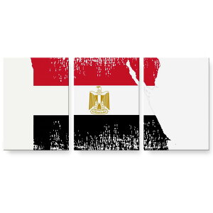 アートパネル 絵 絵画 飾り 選べるサイズ 594×841mm A1 3枚セット セット物 モダン 玄関 写真 フォト インテリア おしゃれ 018818 国旗 egypt エジプト