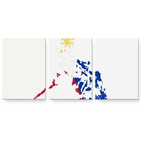 アートパネル 絵 絵画 飾り 選べるサイズ 594×841mm A1 3枚セット セット物 モダン 玄関 写真 フォト インテリア おしゃれ 018922 国旗 philippines フィリピン
