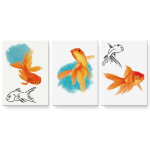 A[gpl G G  IׂTCY 594×841mm A1 3Zbg Zbg _  ʐ^ tHg CeA  019752 fUC  Goldfish 