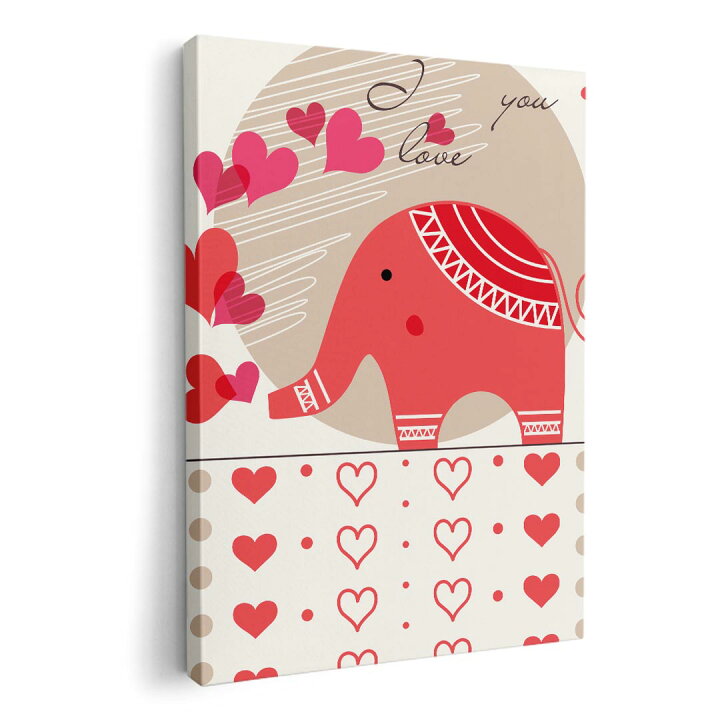 楽天市場 アートパネル 絵 絵画 飾り 選べるサイズ 4 594 Mm モダン 玄関 写真 フォト インテリア おしゃれ ハート ぞう イラスト Kabeコレ