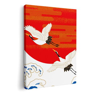 アートパネル 絵 絵画 飾り 選べるサイズ 420×594 mm A2 モダン 玄関 写真 フォト インテリア おしゃれ 005471 和風 和柄 鶴