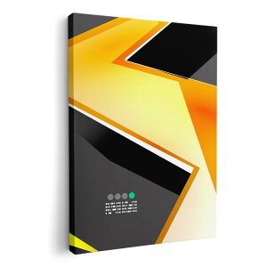 アートパネル 絵 絵画 飾り 選べるサイズ 420×594 mm A2 モダン 玄関 写真 フォト インテリア おしゃれ 007324 雷 黄色 イエロー ブラック