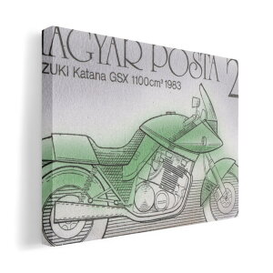 アートパネル 絵 絵画 飾り 選べるサイズ 420×594 mm A2 モダン 玄関 写真 フォト インテリア おしゃれ 010334 乗り物 バイク 切手