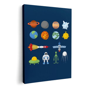 アートパネル 絵 絵画 飾り 選べるサイズ 420×594 mm A2 モダン 玄関 写真 フォト インテリア おしゃれ 015994 太陽系 宇宙 惑星