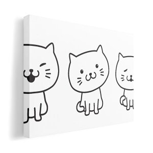 アートパネル 絵 絵画 飾り 選べるサイズ 420×594 mm A2 モダン 玄関 写真 フォト インテリア おしゃれ 016442 猫 イラスト 動物