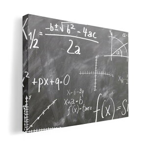 アートパネル 絵 絵画 飾り 選べるサイズ 420×594 mm A2 モダン 玄関 写真 フォト インテリア おしゃれ 018338 数式 数学 黒板