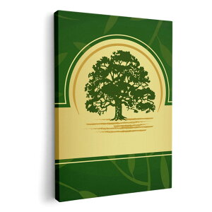 アートパネル 絵 絵画 飾り 選べるサイズ 420×297 mm A3 モダン 玄関 写真 フォト インテリア おしゃれ 001259 木 グリーン
