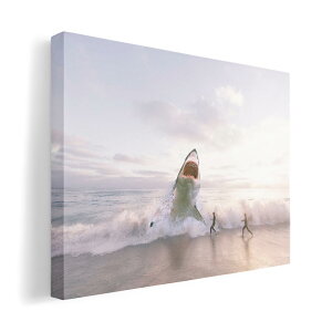 アートパネル 絵 絵画 飾り 選べるサイズ 420×297 mm A3 モダン 玄関 写真 フォト インテリア おしゃれ 023785 サメ 海