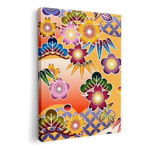 アートパネル 絵 絵画 飾り 選べるサイズ 420×297 mm A3 モダン 玄関 写真 フォト インテリア おしゃれ 005199 和柄 和風 花 ポップ