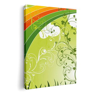 アートパネル 絵 絵画 飾り 選べるサイズ 420×297 mm A3 モダン 玄関 写真 フォト インテリア おしゃれ 005563 クローバー 緑 グリーン