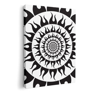 アートパネル 絵 絵画 飾り 選べるサイズ 420×297 mm A3 モダン 玄関 写真 フォト インテリア おしゃれ 006936 太陽 黒