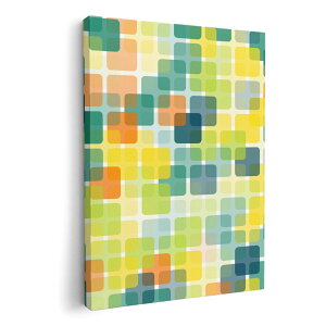 アートパネル 絵 絵画 飾り 選べるサイズ 420×297 mm A3 モダン 玄関 写真 フォト インテリア おしゃれ 008462 イエロー 黄色 模様 四角