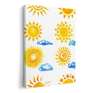 アートパネル 絵 絵画 飾り 選べるサイズ 420×297 mm A3 モダン 玄関 写真 フォト インテリア おしゃれ 014382 太陽 天気