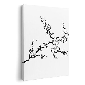 アートパネル 絵 絵画 飾り 選べるサイズ 420×297 mm A3 モダン 玄関 写真 フォト インテリア おしゃれ 014873 桜 白黒 春