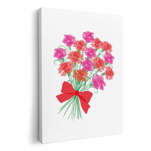 アートパネル 絵 絵画 飾り 選べるサイズ 420×297 mm A3 モダン 玄関 写真 フォト インテリア おしゃれ 017802 カーネーション 母の日