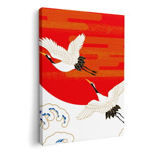 アートパネル 絵 絵画 飾り 選べるサイズ 210×297 mm A4 モダン 玄関 写真 フォト インテリア おしゃれ 005471 和風 和柄 鶴