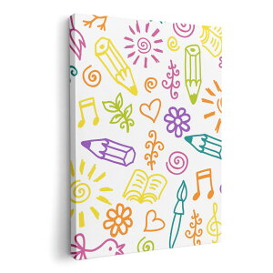 アートパネル 絵 絵画 飾り 選べるサイズ 210×297 mm A4 モダン 玄関 写真 フォト インテリア おしゃれ 005943 鉛筆 鳥 模様 イラスト