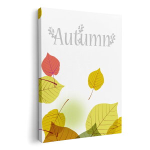 アートパネル 絵 絵画 飾り 選べるサイズ 210×297 mm A4 モダン 玄関 写真 フォト インテリア おしゃれ 007343 秋 落ち葉 赤 緑 グリーン