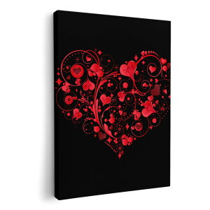 �A�[�g�p�l�� �G �G�� ���� �I�ׂ�T�C�Y 210×297 mm A4 ���_�� ���� �ʐ^ �t�H�g �C���e���A ������� 007587 �n�[�g�@�ԁ@���b�h�@���@�u���b�N