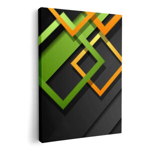 アートパネル 絵 絵画 飾り 選べるサイズ 210×297 mm A4 モダン 玄関 写真 フォト インテリア おしゃれ 008424 黒 ブラック 黄色 緑 グリーン