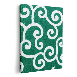 アートパネル 絵 絵画 飾り 選べるサイズ 210×297 mm A4 モダン 玄関 写真 フォト インテリア おしゃれ 008428 唐草 模様 緑 グリーン 植物