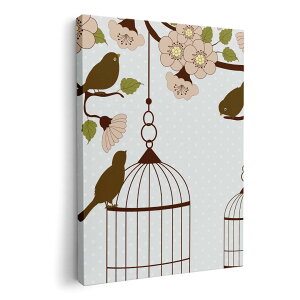 アートパネル 絵 絵画 飾り 選べるサイズ 210×297 mm A4 モダン 玄関 写真 フォト インテリア おしゃれ 009682 フラワー 鳥 和風