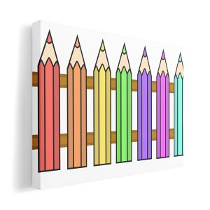 アートパネル 絵 絵画 飾り 選べるサイズ 210×297 mm A4 モダン 玄関 写真 フォト インテリア おしゃれ 009814 鉛筆 カラフル