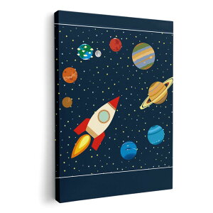 アートパネル 絵 絵画 飾り 選べるサイズ 210×297 mm A4 モダン 玄関 写真 フォト インテリア おしゃれ 015993 太陽系 宇宙 惑星