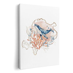 アートパネル 絵 絵画 飾り 選べるサイズ 210×297 mm A4 モダン 玄関 写真 フォト インテリア おしゃれ 017851 Underwater くじら 海の中