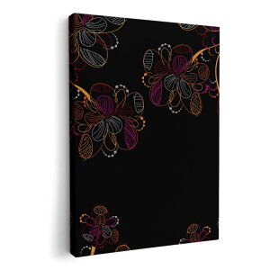 アートパネル 絵 絵画 飾り 選べるサイズ 210×148 mm A5 モダン 玄関 写真 フォト インテリア おしゃれ 001255 花 黒