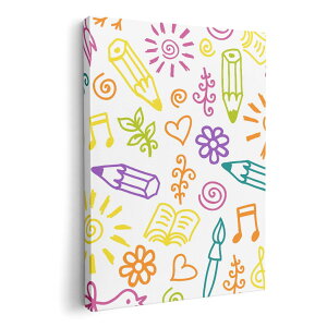 アートパネル 絵 絵画 飾り 選べるサイズ 210×148 mm A5 モダン 玄関 写真 フォト インテリア おしゃれ 005943 鉛筆 鳥 模様 イラスト