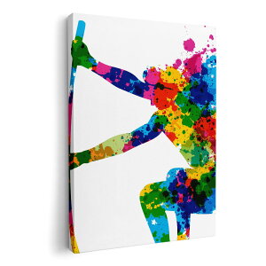 アートパネル 絵 絵画 飾り 選べるサイズ 210×148 mm A5 モダン 玄関 写真 フォト インテリア おしゃれ 005968 カラフル 絵の具 人物