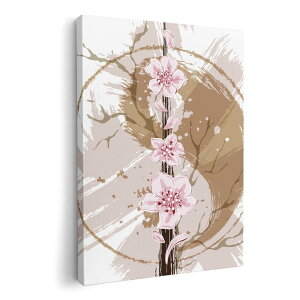 アートパネル 絵 絵画 飾り 選べるサイズ 210×148 mm A5 モダン 玄関 写真 フォト インテリア おしゃれ 006137 和風 和柄 花 フラワー