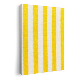アートパネル 絵 絵画 飾り 選べるサイズ 210×148 mm A5 モダン 玄関 写真 フォト インテリア おしゃれ 008427 黄色 イエロー ストライプ 模様