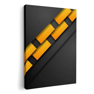 アートパネル 絵 絵画 飾り 選べるサイズ 210×148 mm A5 モダン 玄関 写真 フォト インテリア おしゃれ 008534 黒 ブラック イエロー 黄色 模様