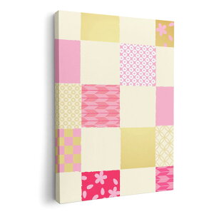 アートパネル 絵 絵画 飾り 選べるサイズ 210×148 mm A5 モダン 玄関 写真 フォト インテリア おしゃれ 008624 和柄 和風 ピンク 赤 レッド 模様