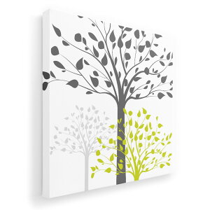 アートパネル 絵 絵画 飾り 選べるサイズ 455×455mm 正方 スクエア モダン 玄関 写真 フォト インテリア おしゃれ 001179 木 葉