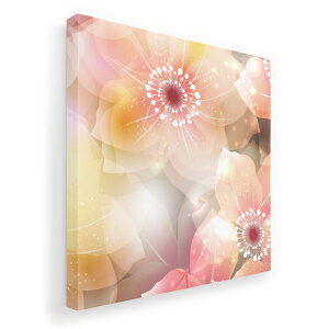 アートパネル 絵 絵画 飾り 選べるサイズ 333×333mm 正方 スクエア モダン 玄関 写真 フォト インテリア おしゃれ 001971 花 フラワー ピンク