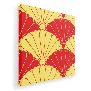 アートパネル 絵 絵画 飾り 選べるサイズ 455×455mm 正方 スクエア モダン 玄関 写真 フォト インテリア おしゃれ 004180 和風 和柄 赤