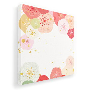 アートパネル 絵 絵画 飾り 選べるサイズ 455×455mm 正方 スクエア モダン 玄関 写真 フォト インテリア おしゃれ 006211 花 フラワー 和風 和柄