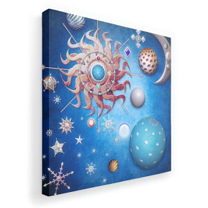 アートパネル 絵 絵画 飾り 選べるサイズ 455×455mm 正方 スクエア モダン 玄関 写真 フォト インテリア おしゃれ 006892 宇宙 太陽 星