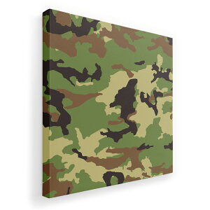 アートパネル 絵 絵画 飾り 選べるサイズ 455×455mm 正方 スクエア モダン 玄関 写真 フォト インテリア おしゃれ 008469 模様 グリーン 緑 迷彩